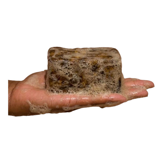 African herbal black soap bar 250 grams