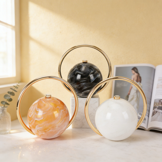 Acrylic Marble Clutch