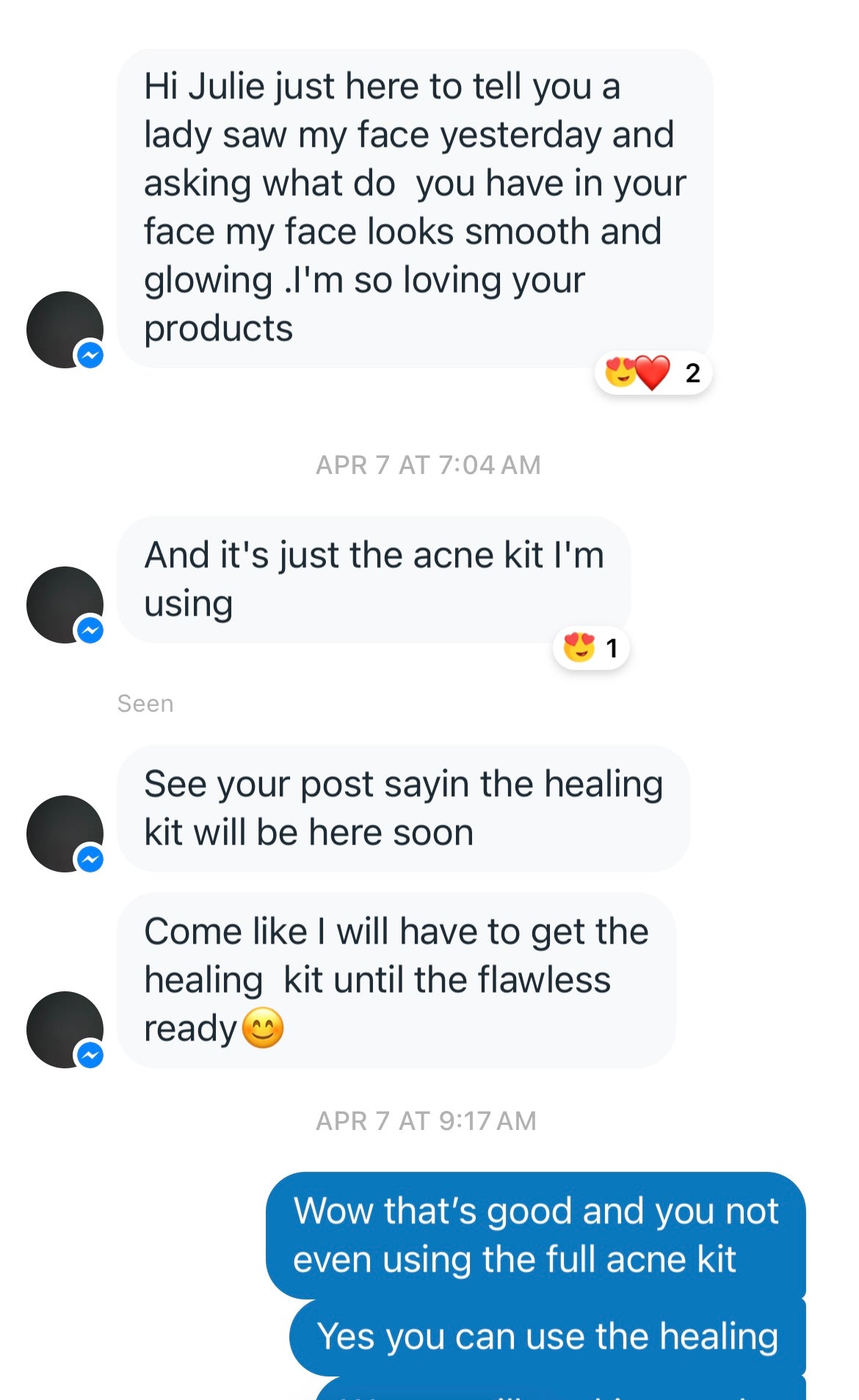 Acne Face Kit pre order shipped