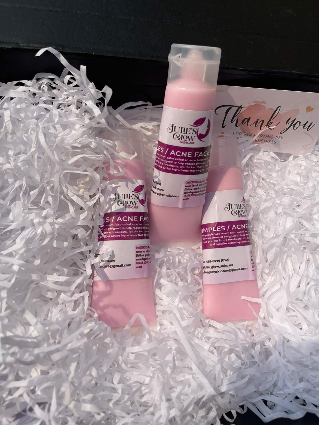 Acne 2 piece set cream and toner pre order shipped March31st