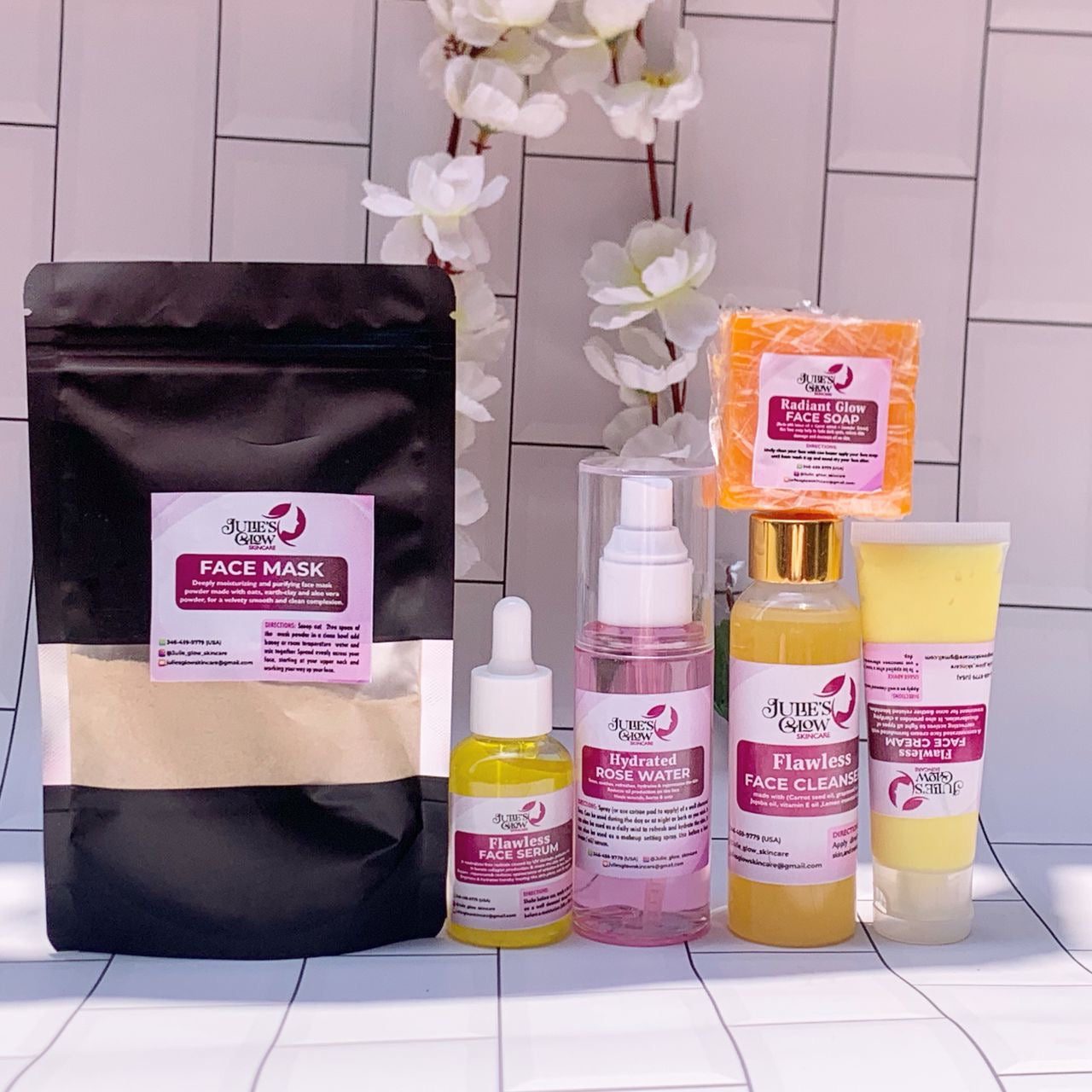 Flawless glowing face kit